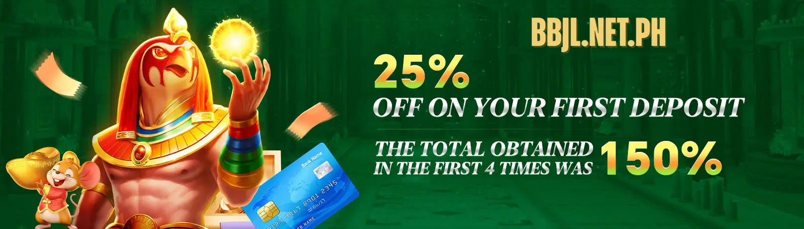 bbjl 25% first deposit bonus